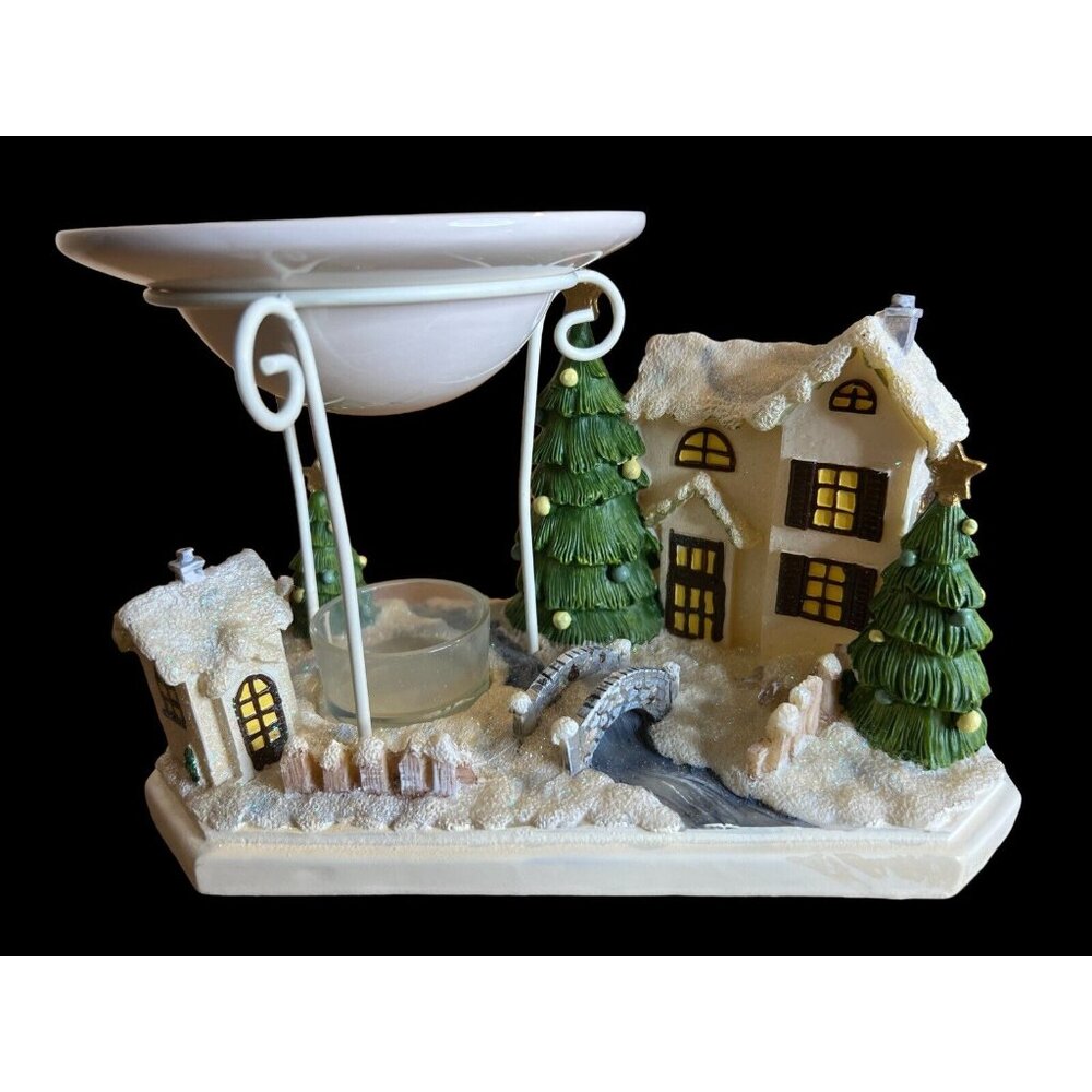 Yankee Candle Christmas Tree House Village Tea Light Wax Warmer Ornament - Picture 2 of 16